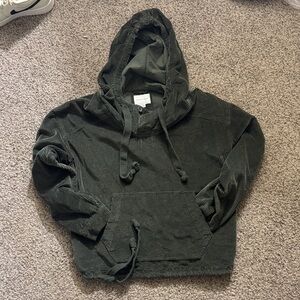 Dark Green Hooded Pullover
